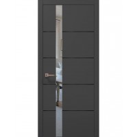 Двері Папа Карло PLATO PL-12 Темно сірий супермат, кромка АВС