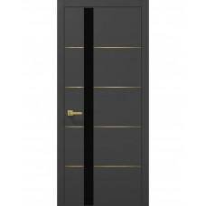 Двері Папа Карло PLATO PL-12 Темно сірий супермат, кромка АВС