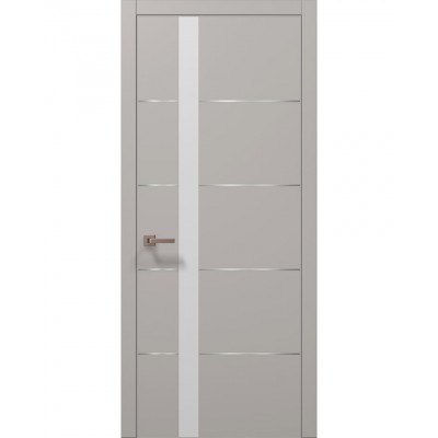 Двері Папа Карло PLATO PL-12 Світло сірий супермат, кромка АВС