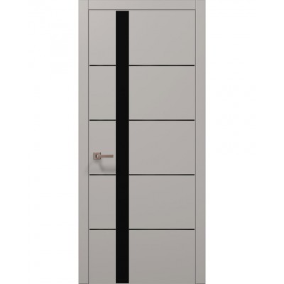 Двері Папа Карло PLATO PL-12 Світло сірий супермат, кромка АВС