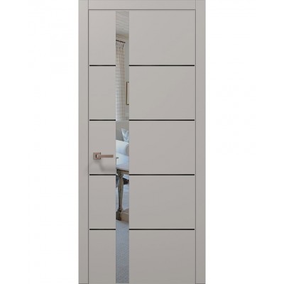 Двері Папа Карло PLATO PL-12 Світло сірий супермат, кромка АВС