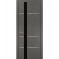 Двери Папа Карло PLATO PL-12 Бетон серый, кромка АВС