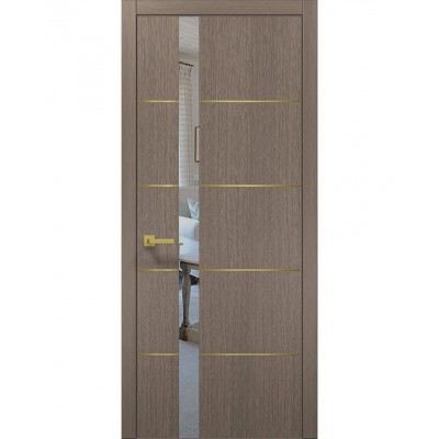 Двері Папа Карло PLATO PL-12 Дуб сірий, кромка АВС