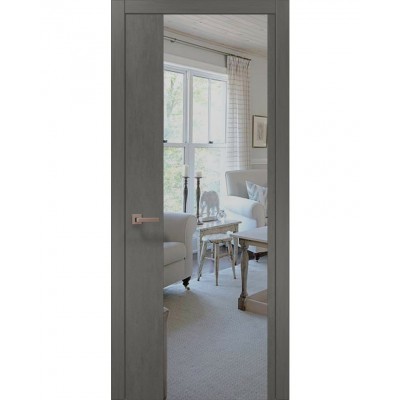 Двері Папа Карло PLATO PL-13 Бетон сірий, кромка АВС