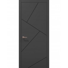 Двері Папа Карло PLATO PL-15 Темно сірий супермат, кромка АВС