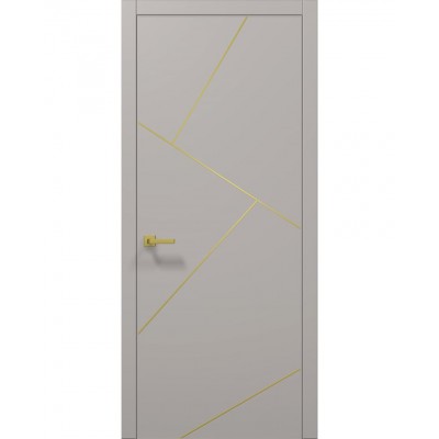 Двері Папа Карло PLATO PL-15 Світло сірий супермат, кромка АВС