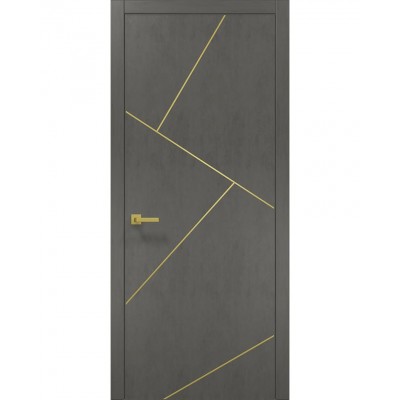 Двері Папа Карло PLATO PL-15 Бетон сірий, кромка АВС