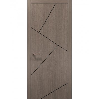 Двері Папа Карло PLATO PL-15 Дуб сірий, кромка АВС