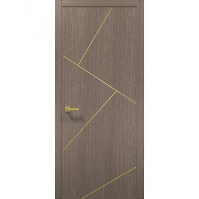 Двері Папа Карло PLATO PL-15 Дуб сірий, кромка АВС