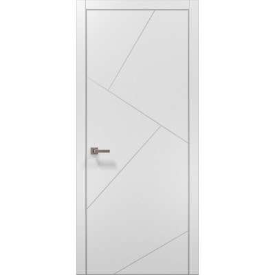 Двері Папа Карло PLATO PL-15 Білий матовий, кромка АВС