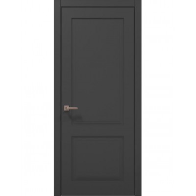 Двери Папа Карло STYLE ST-02 Темно серый супермат, кромка ABC