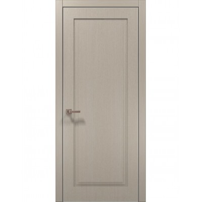 Двері Папа Карло STYLE ST-01 Дуб кремовий, кромка алюміній сірий