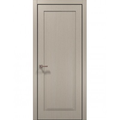 Двері Папа Карло STYLE ST-01 Дуб кремовий, кромка алюміній чорний