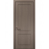 Двері Папа Карло STYLE ST-02 Дуб сірий, кромка алюміній чорний