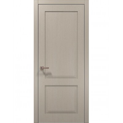 Двері Папа Карло STYLE ST-02 Дуб кремовий, кромка алюміній сірий