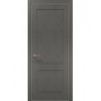Двері Папа Карло STYLE ST-02 Бетон сірий, кромка алюміній сірий