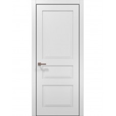 Двері Папа Карло STYLE ST-03 Білий матовий, кромка алюміній чорний