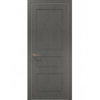 Двері Папа Карло STYLE ST-03 Бетон сірий, кромка алюміній сірий