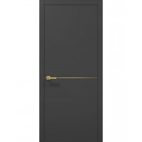 Двері Папа Карло PLATO PL-21 Темно сірий супермат, кромка АВС