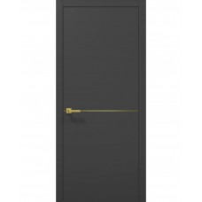 Двері Папа Карло PLATO PL-21 Темно сірий супермат, кромка АВС