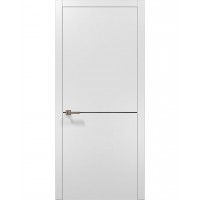 Двері Папа Карло PLATO PL-21 Білий матовий, кромка АВС