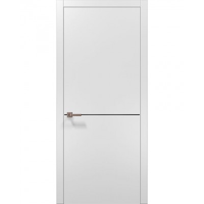 Двері Папа Карло PLATO PL-21 Білий матовий, кромка АВС