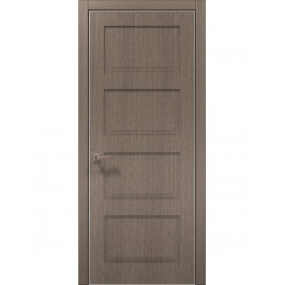Двері Папа Карло STYLE ST-04 Дуб сірий, кромка алюміній сірий