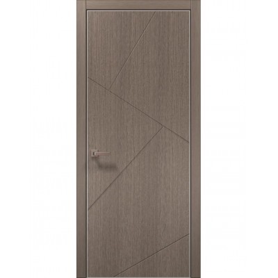 Двери Папа Карло STYLE ST-05 Дуб серый, кромка алюминий серый