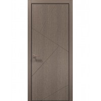 Двери Папа Карло STYLE ST-05 Дуб серый, кромка алюминий черный
