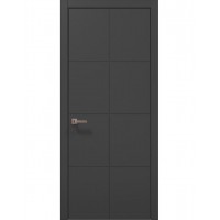 Двері Папа Карло STYLE ST-06 Темно сірий супермат, кромка ABC