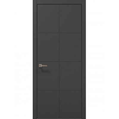 Двери Папа Карло STYLE ST-06 Темно серый супермат, кромка ABC