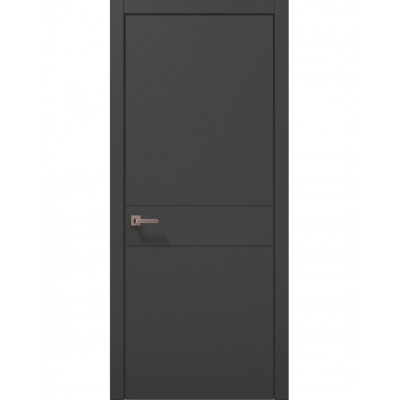 Двери Папа Карло STYLE ST-07 Темно серый супермат, кромка ABC
