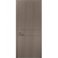 Двері Папа Карло STYLE ST-07 Дуб сірий, кромка алюміній сірий