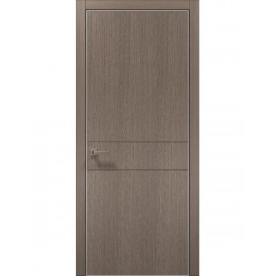 Двері Папа Карло STYLE ST-07 Дуб сірий, кромка алюміній сірий