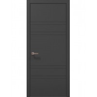 Двері Папа Карло STYLE ST-08 Темно сірий супермат, кромка ABC