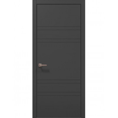 Двери Папа Карло STYLE ST-08 Темно серый супермат, кромка ABC