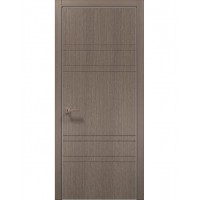 Двері Папа Карло STYLE ST-08 Дуб сірий, кромка алюміній сірий