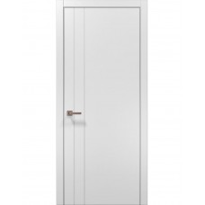 Двері Папа Карло STYLE ST-10 Білий матовий, кромка алюміній сірий