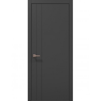Двері Папа Карло STYLE ST-10 Темно сірий супермат, кромка ABC