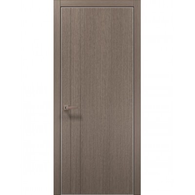 Двері Папа Карло STYLE ST-10 Дуб сірий, кромка алюміній сірий