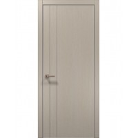 Двери Папа Карло STYLE ST-10 Дуб кремовый, кромка алюминий серый
