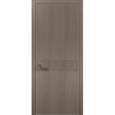 Двери Папа Карло STYLE ST-11 Дуб серый, кромка алюминий серый