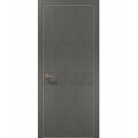 Двері Папа Карло STYLE ST-11 Бетон сірий, кромка алюміній сірий