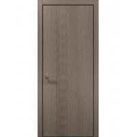 Двері Папа Карло STYLE ST-12 Дуб сірий, кромка алюміній чорний