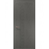 Двері Папа Карло STYLE ST-12 Бетон сірий, кромка алюміній сірий