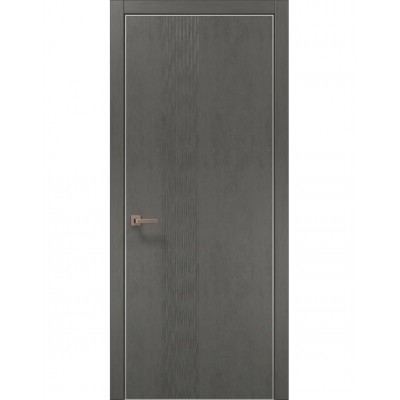 Двері Папа Карло STYLE ST-12 Бетон сірий, кромка алюміній сірий