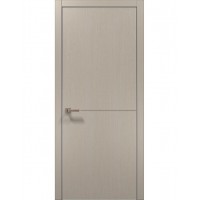 Двері Папа Карло STYLE ST-13 Дуб кремовий, кромка алюміній сірий