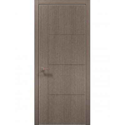 Двері Папа Карло STYLE ST-15 Дуб сірий, кромка алюміній сірий