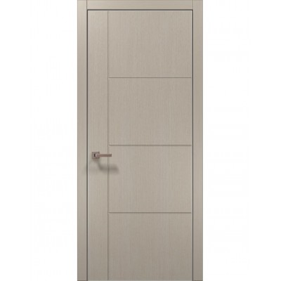 Двері Папа Карло STYLE ST-15 Дуб кремовий, кромка алюміній сірий