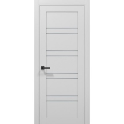 Двері Папа Карло TETRA T-01 Альпійський білий, скло сатін